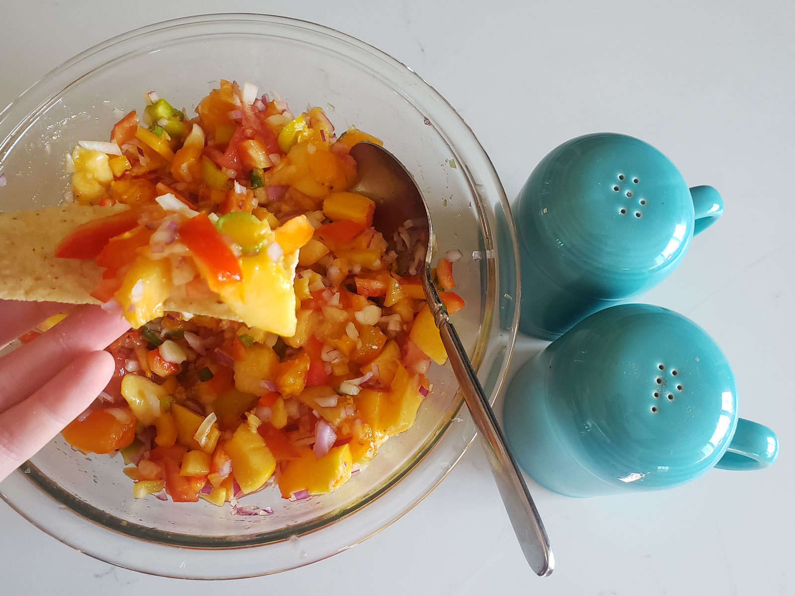 Fresh Peach & Nectarine Salsa